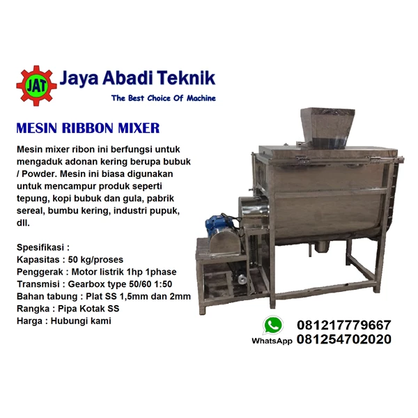 ing Machine Mixer Ribbon / Powder Mixer